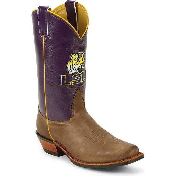 LSU Men’s Purple Shaft Square Toe Cowboy Boot by Nocona MDLSU21 - BootSolution