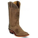 LSU Women's Brown Snip Toe Cowhide Cowboy Boot By Nocona LDLSU11 - BootSolution