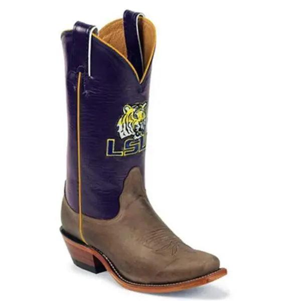 LSU Women's Cowboy Boot with Purple Shaft By Nocona LDLSU22 - BootSolution