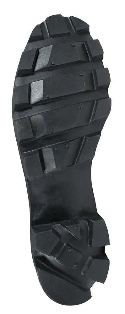McRae Black All-Leather Combat Boot with Panama Sole 6189 - BootSolution
