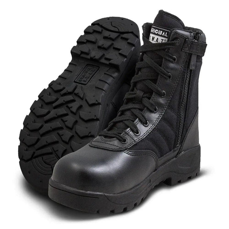 Original S.W.A.T Classic 9" Side-Zip Safety Plus Men's Black 116001 - BootSolution