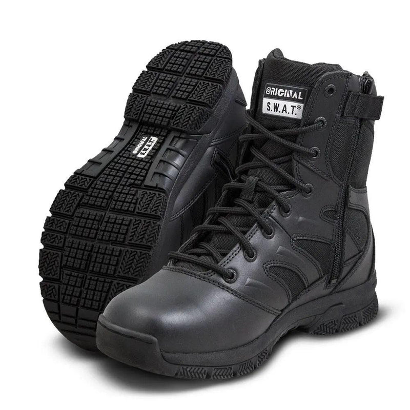 Original S.W.A.T Force 8" Side-Zip Men’s Black 155201 - BootSolution
