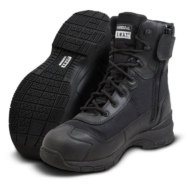 Original S.W.A.T HAWK 9" Waterproof Side-Zip EN Men's Black 165431 - BootSolution