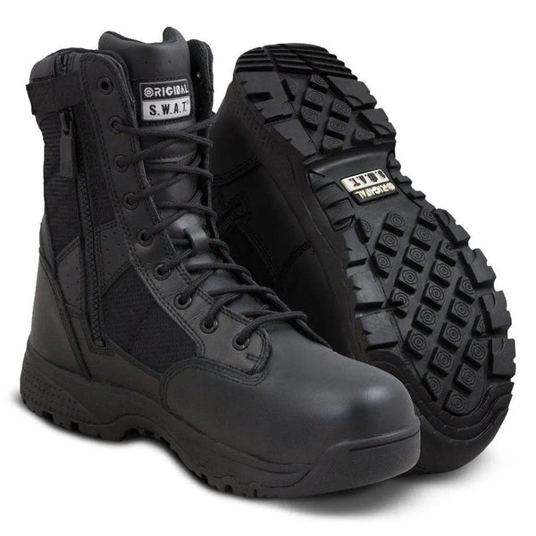 Original S.W.A.T Metro 9" Waterproof Side-Zip Safety EN Men's Black 128131 - BootSolution