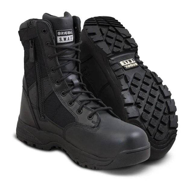 Original S.W.A.T Metro 9" Waterproof Side-Zip Safety Men's Black 129101 - BootSolution