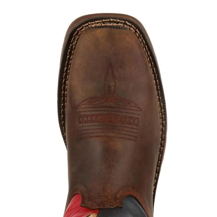 Rebel By Durango Steel Toe Taxes Flag Western Boot DB021 - BootSolution