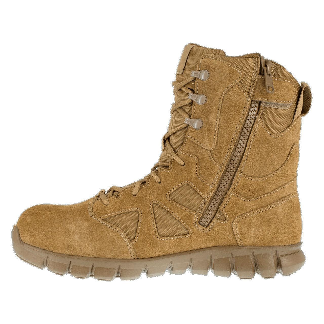 Reebok Men’s 8” Side-Zip Coyote Tactical Composite Toe Boot RB8809 - BootSolution