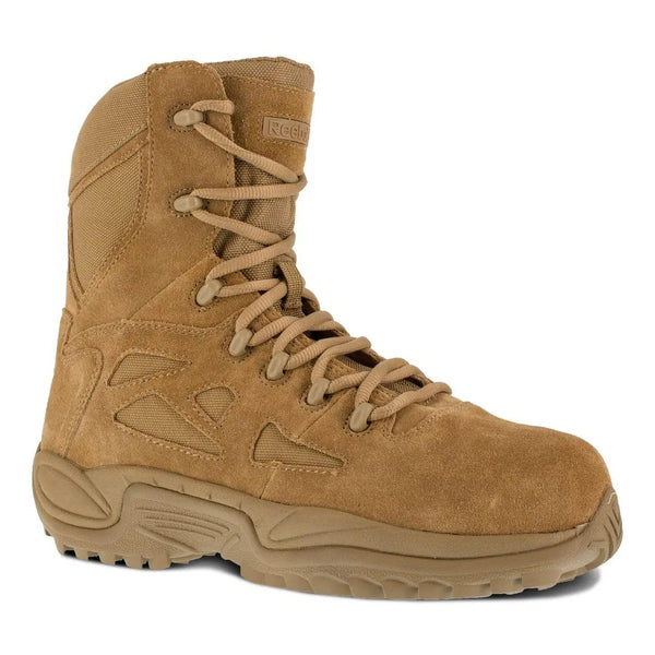 Reebok Men’s Stealth 8” Side-Zip Composite Toe Coyote Boot RB8850 - BootSolution