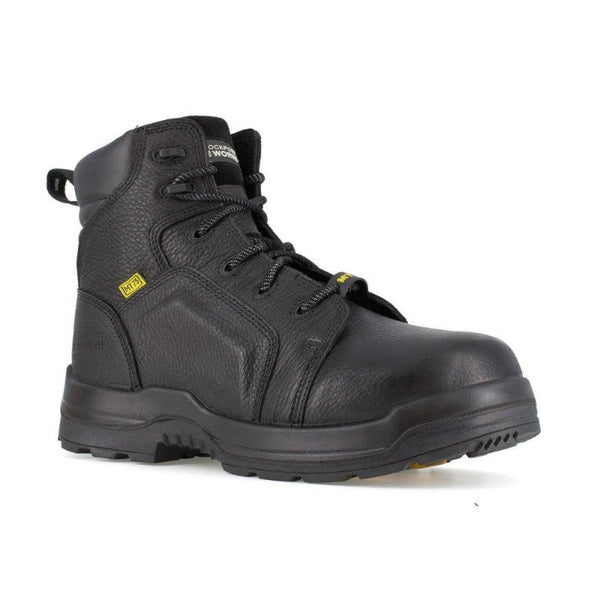 Rockport Men’s Black 6” Internal Met Guard Composite Toe Work Boot RK6465 - BootSolution