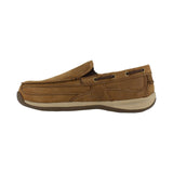 Rockport Men’s Brown Slip-On Steel Toe Boat Shoe RK6737 - BootSolution