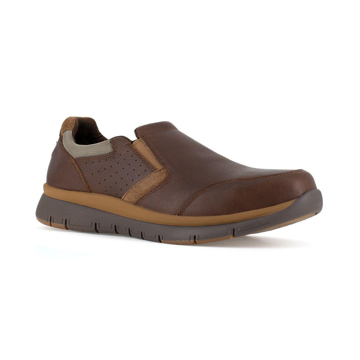 Rockport Works Primetime Casuals Work ST Slip-On 7.5 Men's Brown