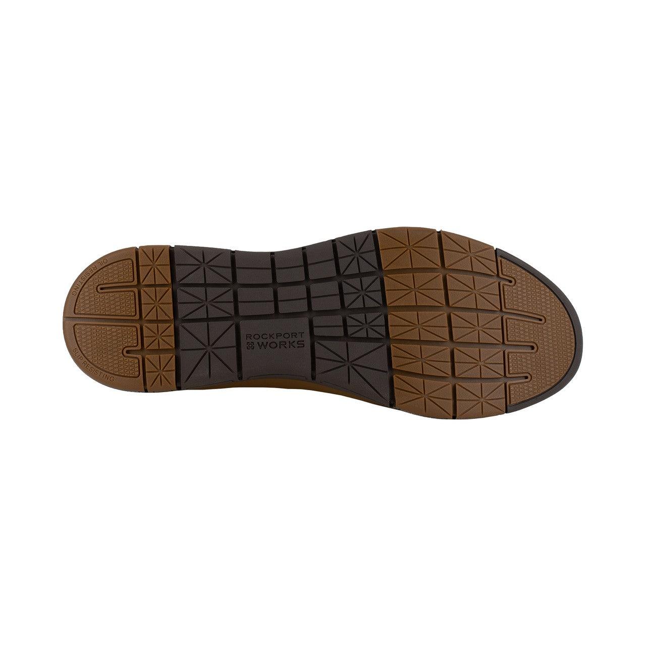 Rockport Men’s Brown Steel Toe Casual Work Shoe RK5700 - BootSolution