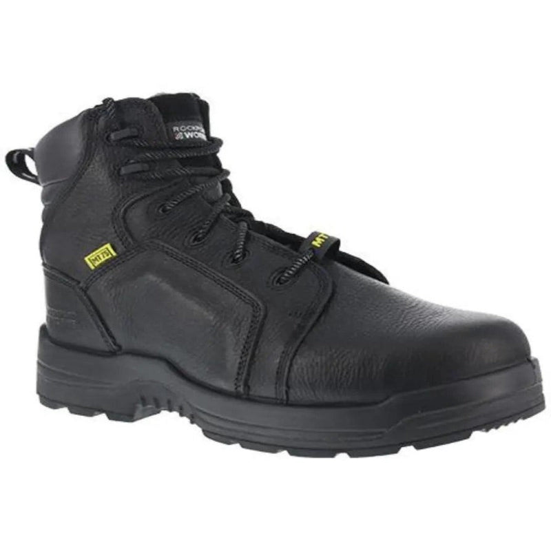 Rockport Women’s Black 6" Internal Met Guard Composite Toe Work Boot RK465 - BootSolution