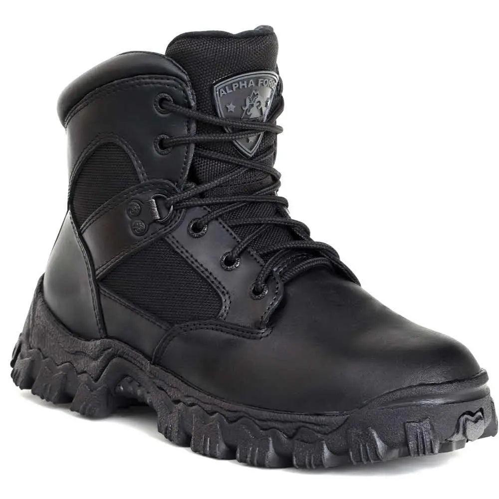 Rocky AlphaForce Waterproof 6 Inch Slip Resistant Black Duty Boot 2167 - BootSolution