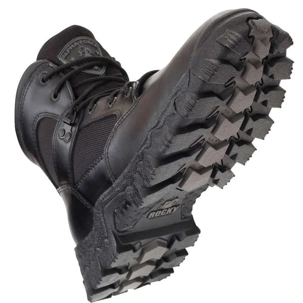 Rocky AlphaForce Waterproof 6 Inch Slip Resistant Black Duty Boot 2167 - BootSolution