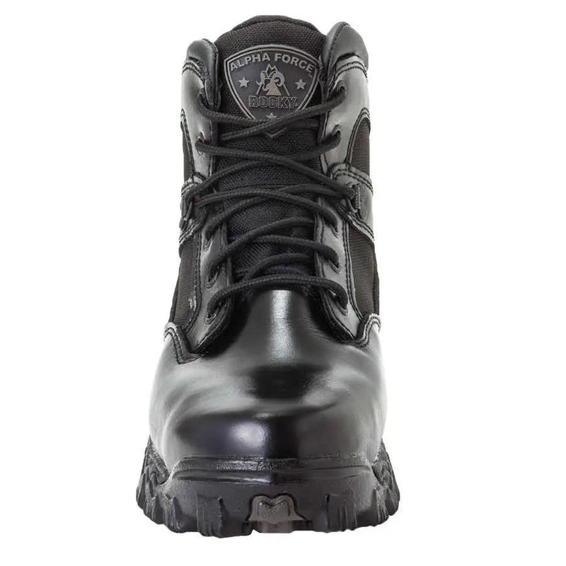 Rocky AlphaForce Waterproof 6 Inch Slip Resistant Black Duty Boot 2167 - BootSolution