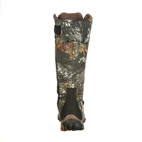 Rocky Lace-Up Side-Zip Waterproof Mossy Oak Snake Proof Hunting Boot 7379 - BootSolution