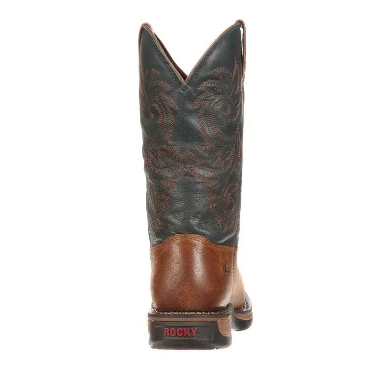 Rocky Long Range Mens Waterproof Western Pull-On Boot 8656 - BootSolution