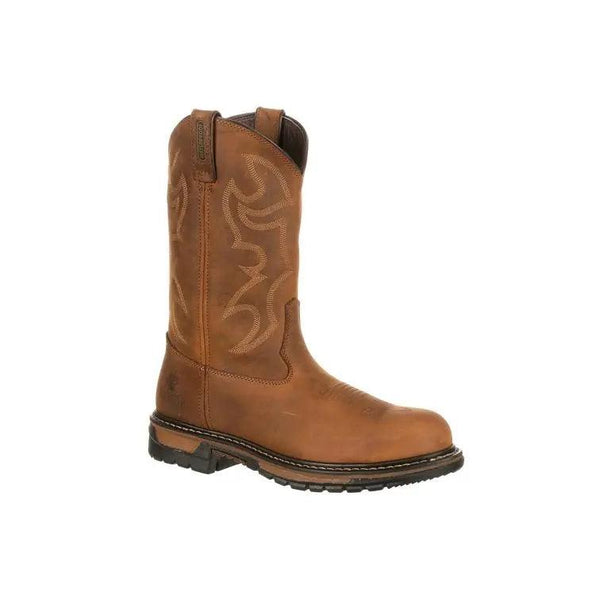 Rocky Original Ride Branson Mens Steel Toe Waterproof Western Roper Boot 2809 - BootSolution