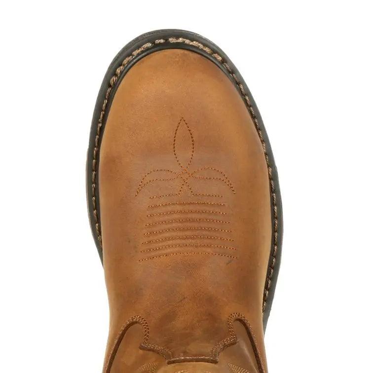Rocky Original Ride Branson Mens Steel Toe Waterproof Western Roper Boot 2809 - BootSolution