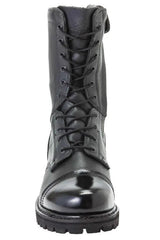 Rocky Side Zipper Black Leather 10" Jump Boot 2090 - BootSolution