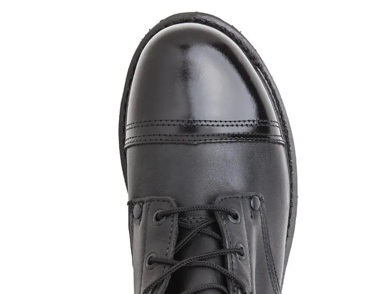 Rocky Side Zipper Black Leather 10" Jump Boot 2090 - BootSolution