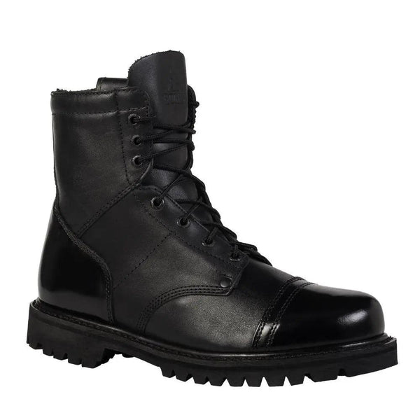 Rocky Side Zipper Black Leather 7" Jump Boot 2091 - BootSolution