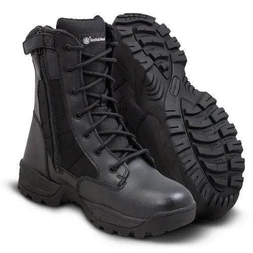 Smith & Wesson Men’s Breach 8” Side Zip Waterproof Tactical Boot 810401 - BootSolution